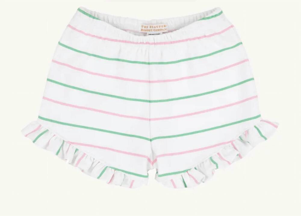 NEW THE BEAUFORT BONNET COMPANY kids' shelby anne shorts in tradd street stripe